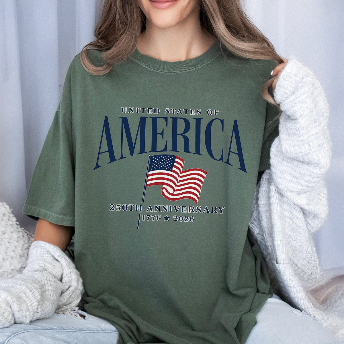America's Semiquincentennial, USA 250th Anniversary Comfort Shirt TH10 170093
