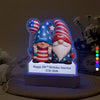 Custom Gnome Couple Happy 250th Anniversary American LED Night Light Plaque LM32 897241