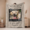 Personalized Dog Memorial Photo Blanket Gift, Pet Loss Keepsake Remembrance Gift For Dog Mom Dad Bereavement Gift HO82 903068