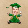 Custom Funny Face Class of 2026 Graduation Roll Sticker TH10 898795