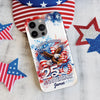 Custom Name American Pride Patriotic 250th Anniversary Eagle 1776–2026 Phone Case HO82 901204