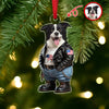 Custom Photo Cool Dog Career Uniforms Acrylic Ornament For Dog Lovers HA75 897080