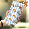 Custom Face Best Dog Cat Dad, Mom Ever Fat Tumbler Gift For Pet Lovers CH07 911528
