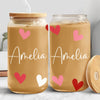 Custom Name Heart Glass Can With Lid Gift For Family TH10 896905
