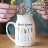 Mom's Garden Personalized Birthflowers Vase, Mothers Day Gift CH07 910884