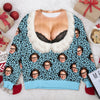 Custom Face Funny Christmas Ugly Sweater Novelty Holiday Gift for Women HO82 903694