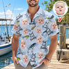 Custom Photo Fishing Dad Aloha Hawaii Shirt, Personalized Reel Cool Papa Vacation Shirt LM32 669247