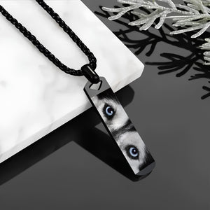 Custom Dog Eyes Photo Long Necklace For Dog Lover TH10 892861
