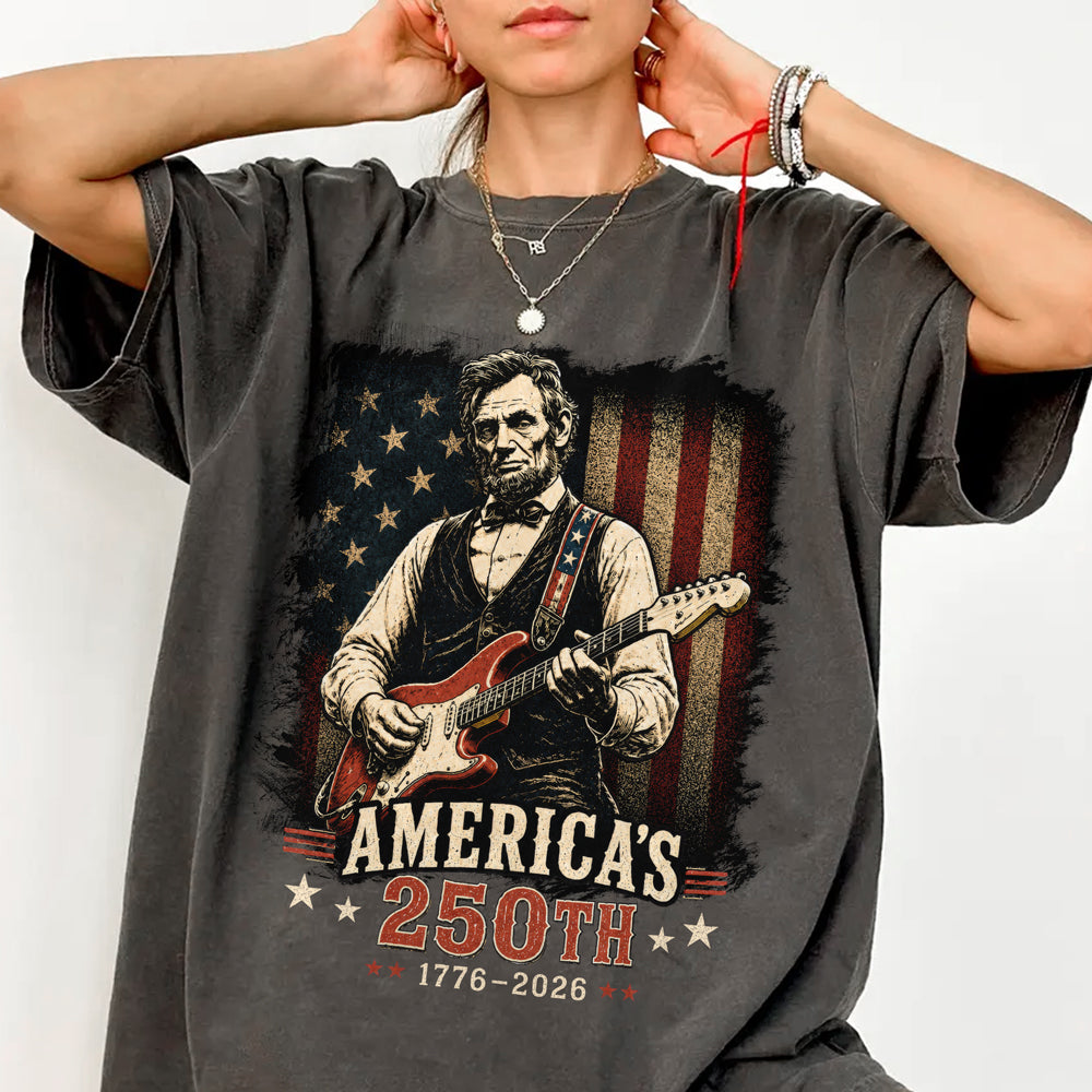 Abraham Lincoln Guitar Americas 250th Anniversary Comfort Shirt TH10 170127
