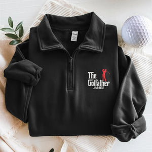 Personalized Funny The Golf Father Golf Quarter Zip Sweater HO82 900794