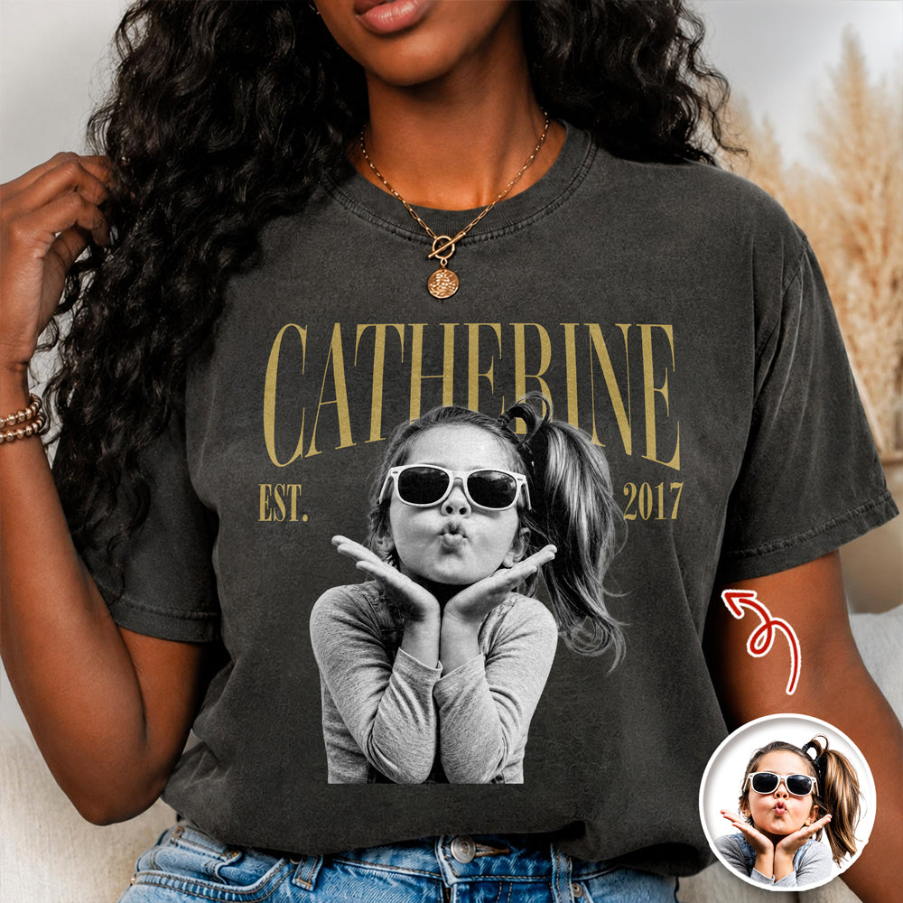 Personalized Vintage Photo Year Birthday Comfort Shirt Milestone Birthday Gift HO82 903268