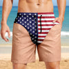 Custom Funny Patriotic America Flag Freedom and Chill Beach Short LM32 669425