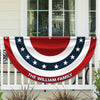 Custom Family Name America Non-Pleated Fan Flag TH10 896433
