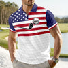 Custom Name American Flag Golf Polo Shirt Gift For Golfer, Golf Lovers HA75 898712