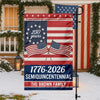 Custom Family Name Semiquincentennial 250th Anniversary Patriotic Garden Flag LM32 895865