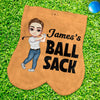 Personalized Cartoon Character Flannel Golf Ball Bag Sack Golf Accessories Funny Birthday Gift for Golfers HO82 900792