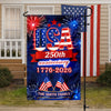 Custom Family Name USA 250th Anniversary 1776-2026 Fireworks Garden Flag LM32 669179