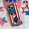 Custom Photo My Dog, Cat Loves America 250 Patriotic Phone Case HO82 901206