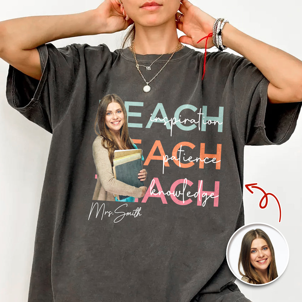 Custom Teach Photo Dedication Creation Innovation Comfort Shirt LM32 669385