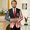 Personalized Patriotic 250th Anniversary God Bless America Eagle 1776–2026 Men's Suit HA75 920146
