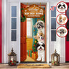 Custom Photo Welcome To My Ho!Ho!Home Door Cover Christmas Gift For Dog Lover CH07 899402