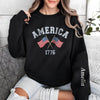 Custom Name America 1776-2026 250th Anniversary Patriotic Sleeve Embroidered Sweatshirt LM32 899495