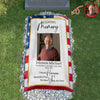 Personalized In Loving Memory Grave Blanket for Loss of Loved Ones in Heaven LM32 897513