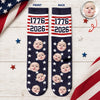 Custom Photo Patriotic 250 Years Of Freedom 1776-2026 Socks LM32 669367