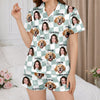 Personalized Pet & Family Photo Short Pajama Women's Sleepwear Gift HA75 921748