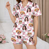 Personalized Pet & Family Photo Short Pajama Women's Sleepwear Gift HA75 921748