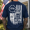 Personalized Happy 4th Of July To The Best Dog Dad Back Comfort Shirt LM32 669221