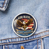 Custom Name 250th Anniversary God Bless America Christian Eagle Lapel Pin LM32 899685