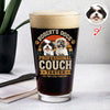 Personalized Professional Couch Tester Beer Glass Gift For Dog Lovers HO82 902446