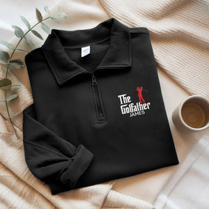 Personalized Funny The Golf Father Golf Quarter Zip Sweater HO82 900794