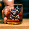 250 Years of Freedom Eagle Patriotic 1776 - 2026 Whiskey Glass HO82 901274