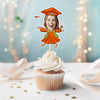 Topper personalizados para cupcakes con caras divertidas – Promoción 2025 – Decoración de graduación HA75 892156