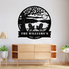 Personalized Family Name Lake House Metal Sign Gift For Couple Anniversary HA75 920016