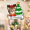 Custom Photo Cat's 1st Christmas Tree Topper Gift For Cat Lovers CH07 899204