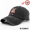 Custom Photo Dog Cat Xmas Clothes Christmas Washed Denim Baseball Cap HA75 897944