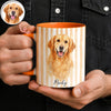 Custom Pet Photo Portrait Watercolor Print Full Accent Mug For Pet Lovers LM32 669437