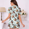 Personalized Pet & Family Photo Short Pajama Women's Sleepwear Gift HA75 921748