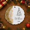 Custom Name Christmas Tree Resin Ornament, Personalized Holiday Decoration, Christmas Keepsake Gift CH07 180506