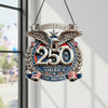 Custom Family Name USA Eagles 250th Anniversary Semiquincentennial 1776-2026 Acrylic Suncatcher CH07 910860