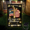Custom Family Name Blessings America One Nation Under God LED Garden Flag LM32 895779