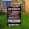 Custom Family Name We The People 250 Years USA Garden Flag HA75 920574