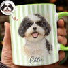 Custom Pet Photo Portrait Watercolor Print Full Accent Mug For Pet Lovers LM32 669437