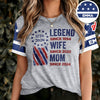 Personalized Legend Wife Mom With 250th Years Of Freedom Anniversary 3D Shirt, Gift For Mom, Mother's Day, America 250 HO82 901350