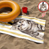 Custom Dog Cat Photo Beach Towel - Personalized Pet Lover Gift TH10 169613