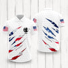 Personalized Golf Ball Pattern America Flag Polo Shirt Gift For Golfer, Golf Lovers HA75 898576