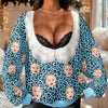 Custom Face Funny Christmas Ugly Sweater Novelty Holiday Gift for Women HO82 903694